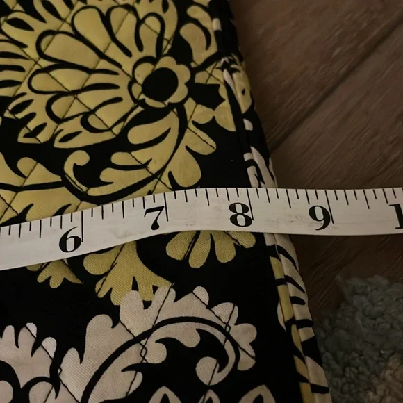 Vintage Pristine Vera Bradley Quilted Tablet Case. Yellow, Black and White - Picture 6 of 6